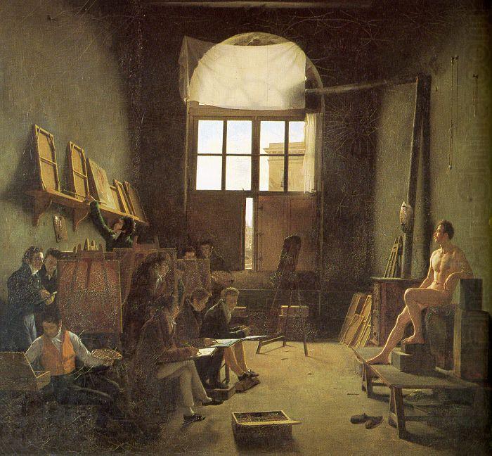 Interior of the Studio of David, Leon-Matthieu Cochereau